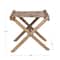 Hello Honey® 20" Natural Brown Modern Collapsible Wood Folding Stool